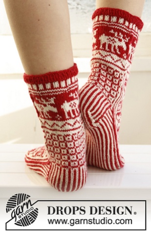 Christmas socks. Photo credit: Drops desin